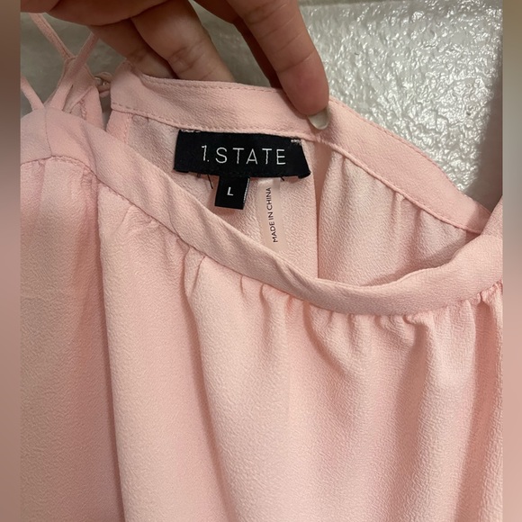 1. State Cold-Shoulder Blouse - Picture 6 of 8